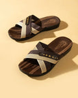Ege’s Shoes Çapraz Bant Rahat Kalıp Günlük Erkek Terlik M659 - 483054256440