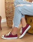 Pembe Potin All Star Rahat Taban Kadın Ayakkabı A3232-20Bordo - Bordo / 36 - 483054289208