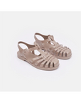 Pembe Potin Arkası Açık Tokalı Çocuk Sandalet 74-12-24Ç - Bej / 30 - 483053928760