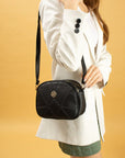 Pembe Potin Ayarlanabilir Askılı Çok Bölmeli Kroko Desen Kadın Omuz Çantası BAG5024-24 - 483054387512