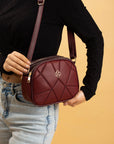 Pembe Potin Ayarlanabilir Askılı Çok Bölmeli Kroko Desen Kadın Omuz Çantası BAG5024-24 - 483054387512