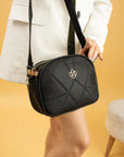 Pembe Potin Ayarlanabilir Askılı Çok Bölmeli Kroko Desen Kadın Omuz Çantası BAG5024-24 - 483054387512