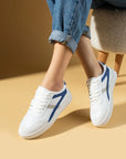 Pembe Potin Bağcıklı Air Taban Kadın Sneakers 001-1002-25BmaviGarni - 483054747960