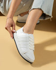 Pembe Potin Bağcıklı Rahat Kalıp Şerit Detaylı Comfort Kadın Sneaker 001-1015-24 - 483054747960