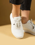 Pembe Potin Bağcıklı Rahat Taban Kadın Sneaker 59-685-25 - 483054747960