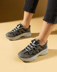 Pembe Potin Bağcıklı Rahat Taban Kadın Sneakers 36-873-25 - 483054747960