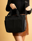 Pembe Potin Büyük Boy Çok Bölmeli Kadın Omuz Çantası BAG4298 - 483054387512