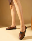 Pembe Potin Comfort Taban İç Astar Deri Taşlı Kadın Ayakkabı 43-5501-23 - 483054289208