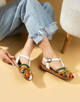 Pembe Potin Comfort Taban Tokalı Kadın Sandalet 51-825-24Garni - 483054682424