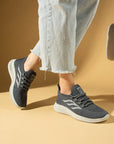 Pembe Potin Esnek Taban Bağcıklı Rahat Kalıp Kadın Sneaker 001-22-25 - 483054747960