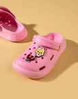 Pembe Potin Eva Comfort Taban Çocuk Sandalet CY24-100 - 483053928760