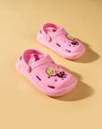 Pembe Potin Eva Comfort Taban Çocuk Sandalet CY24-100 - Pudra / 23 - 483053928760
