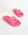 Pembe Potin Hasır Bant Kaymaz Taban EVA Kadın Terlik Z-212 - 483054780728