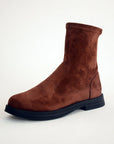 Pembe Potin Kaymaz Taban Streç Kadın Bot&Bootie 020-5115-22Süet - Taba / 36 - 483009364280