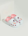 Pembe Potin Kedi Maskotlu Rahat Taban Eva Kadın Sandalet 001-0222-23 - 483054682424