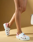 Pembe Potin Kedi Maskotlu Rahat Taban Eva Kadın Sandalet 001-0222-23 - 483054682424