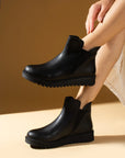 Pembe Potin Lastikli Kaymaz Taban Sıcak Astar Kadın Bot & Bootie 59-1005-23Cilt - 483009364280