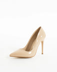 Pembe Potin Rahat Kalıp Uzun Topuklu Kadın Klasik Stiletto 017-1770-23Rugan - 483054813496