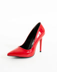 Pembe Potin Rahat Kalıp Uzun Topuklu Kadın Klasik Stiletto 017-1770-23Rugan - 483054813496