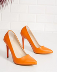 Pembe Potin Rahat Kalıp Uzun Topuklu Kadın Klasik Stiletto 017-1770-23Cilt - 483054813496