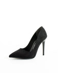 Pembe Potin Rahat Kalıp Uzun Topuklu Kadın Klasik Stiletto 017-1770-23Süet - 483054813496