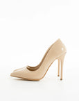 Pembe Potin Rahat Kalıp Uzun Topuklu Kadın Klasik Stiletto 017-1770-23Rugan - 483054813496