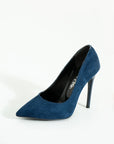 Pembe Potin Rahat Kalıp Uzun Topuklu Kadın Klasik Stiletto 017-1770-23Süet - 483054813496