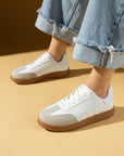 Pembe Potin Rahat Taban Bağcıklı Kadın Sneaker 001-7001-25 - 483054747960