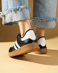Pembe Potin Rahat Taban Bağcıklı Kadın Sneaker 001-7001-25 - Siyah / 36 - 483054747960