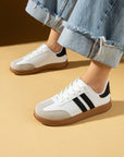 Pembe Potin Rahat Taban Bağcıklı Kadın Sneaker 001-7001-25Siyah - Beyaz / 36 - 483054747960