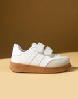Pembe Potin Rahat Taban Cırtlı Çocuk Sneaker 001-7000-25 - Beyaz / 24 - 483053699384
