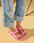 Pembe Potin Rahat Taban Eva Kadın Sandalet DNZ 54 - Pembe / 36 - 483054682424