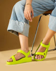 Pembe Potin Rahat Taban Eva Kadın Sandalet DNZ 54 - 483054682424