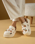 Pembe Potin Yüksek Taban Jibbitzli Eva Comfort Kadın Sandalet DNZ224-24BejVizon - Bej / 36 - 483054682424