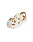 Pembe Potin Yüksek Taban Jibbitzli Eva Comfort Kadın Sandalet DNZ224-24BejVizon - 483054682424