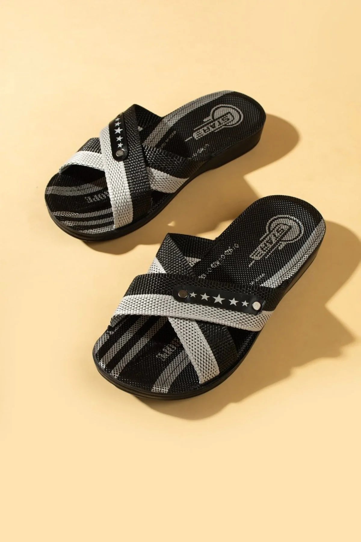 Ege’s Shoes Çapraz Bant Rahat Kalıp Günlük Erkek Terlik M659 - 483054256440