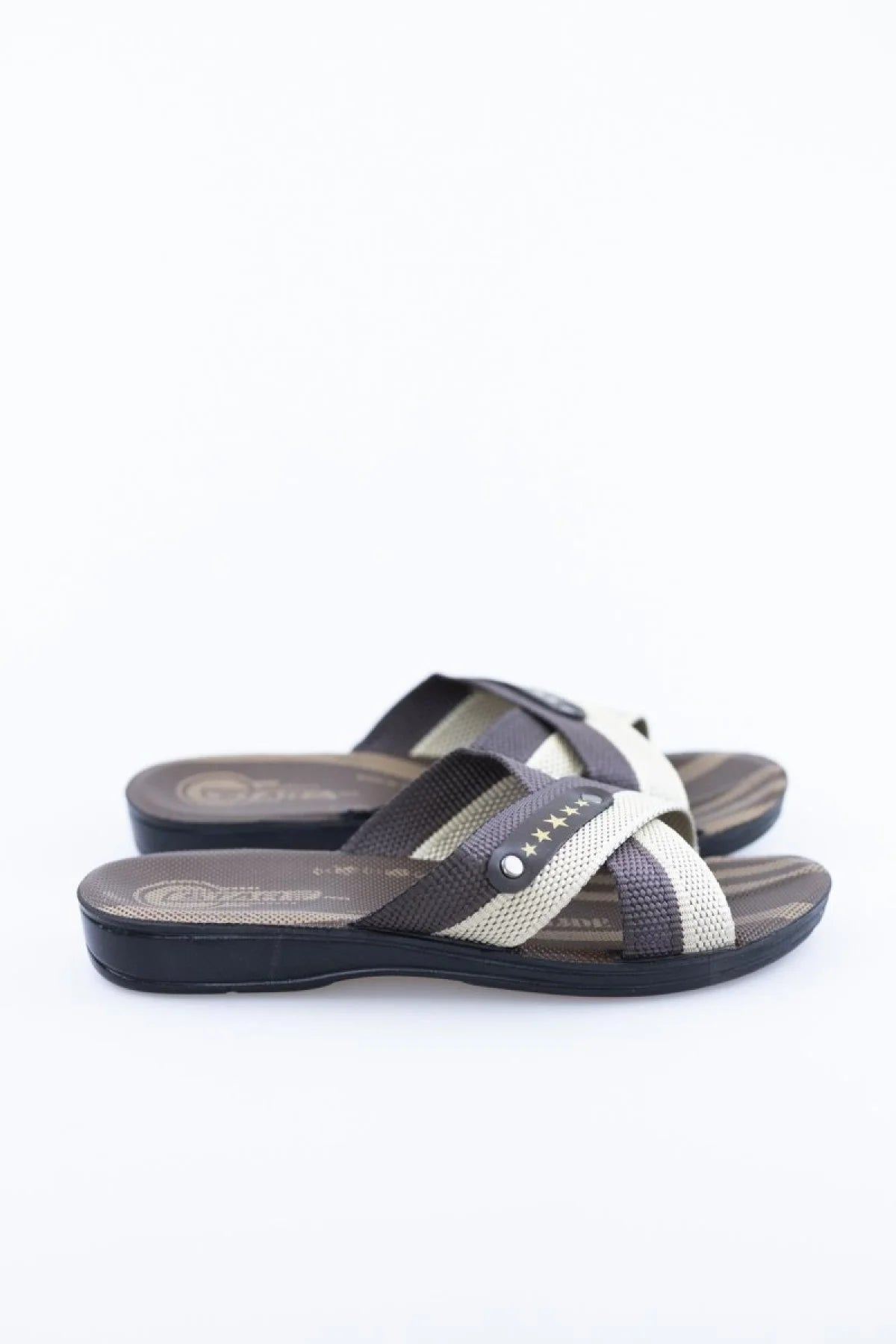 Ege’s Shoes Çapraz Bant Rahat Kalıp Günlük Erkek Terlik M659 - 483054256440