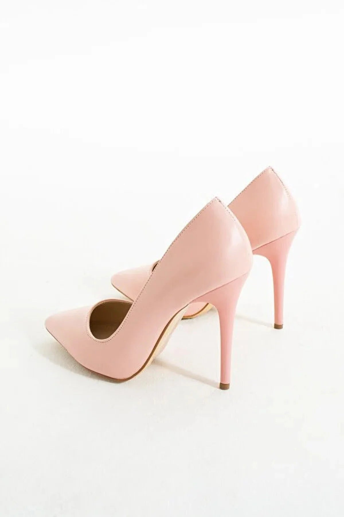 Pembe Potin Kadın Klasik Topuk Stiletto A1770-17 Pembe - 483054813496