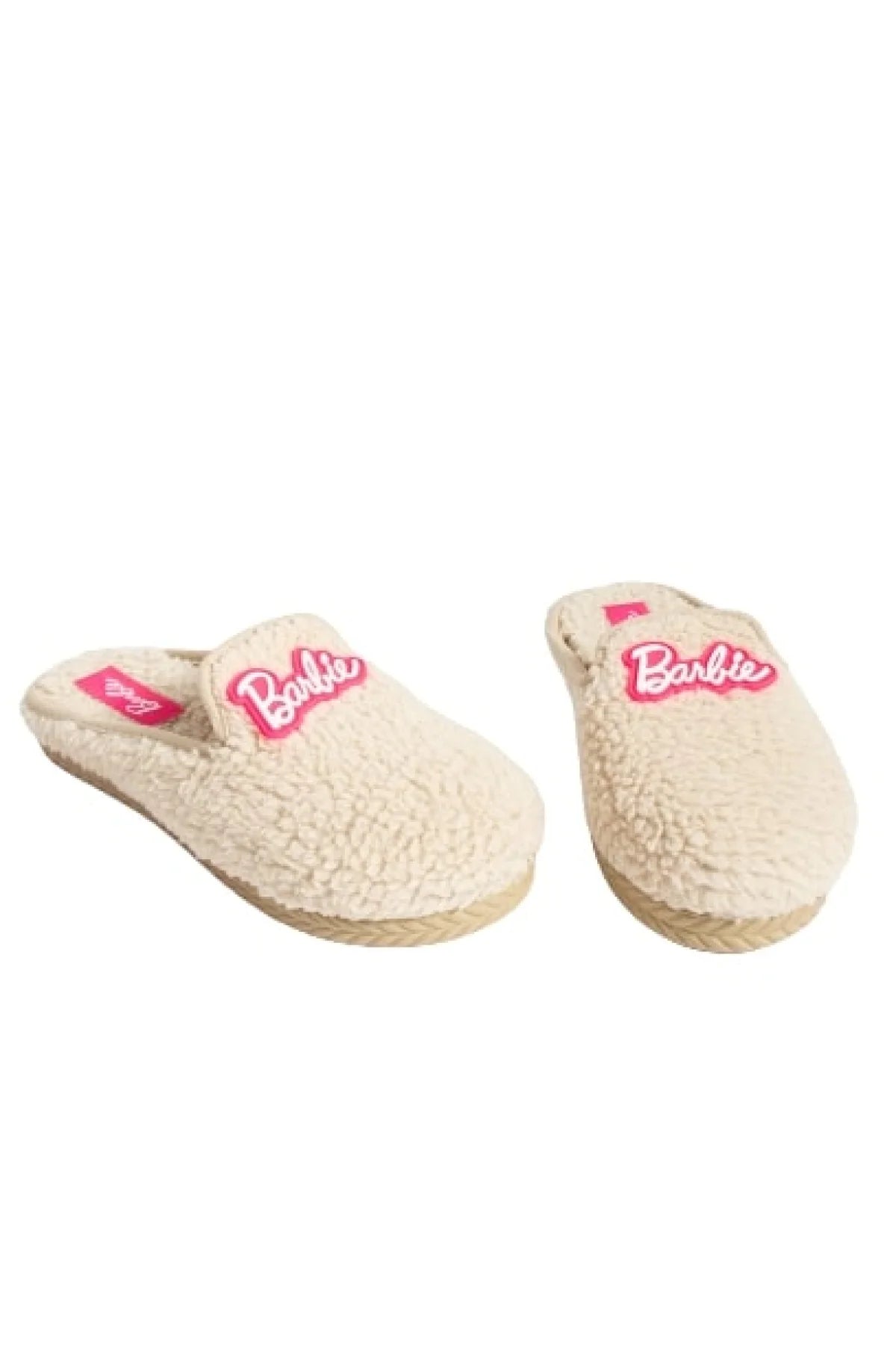 Pembe Potin Önü Kapalı Sessiz Taban Polar Kadın Ev Terliği P01-05-23Bbie - Bej / 36 - 483054125368