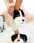 Pembe Potin Sevimli Köpek Kalın Taban Moda Unisex Panduf 001-999-22 - 483054616888