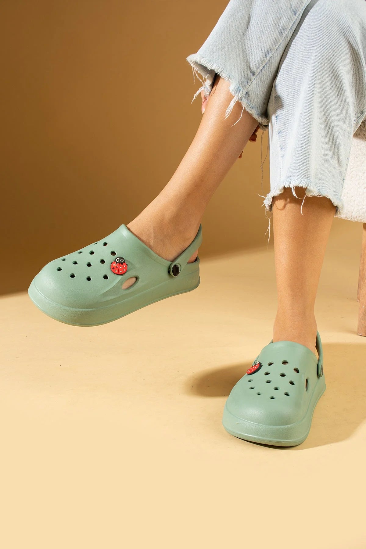 Pembe Potin Uğur Böceği EVA Comfort Taban Günlük&Plaj Kadın Sandalet DNZ 95ÇYeşil - Yeşil / 36 - 483054682424