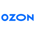 Siyah arka planda mavi ozon logosu