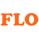 Turuncu 'flo' logo etiketi.